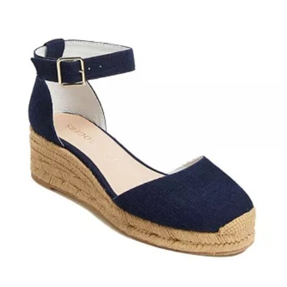 Jack Rogers Palmer Espadrilles Womens 8 navy blue - Picture 1 of 8